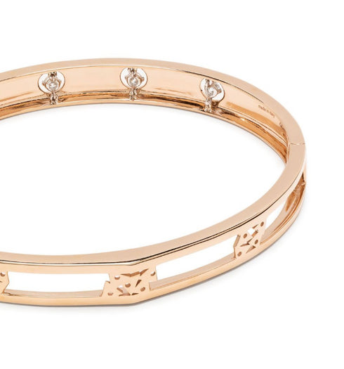 18kt rose gold Sirio diamond bangle bracelet